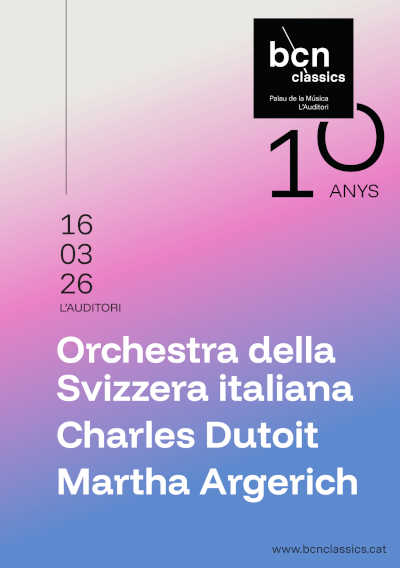 Nota actualizada: Martha Argerich debuta en BCN Clàssics bajo la dirección de Charles Dutoit