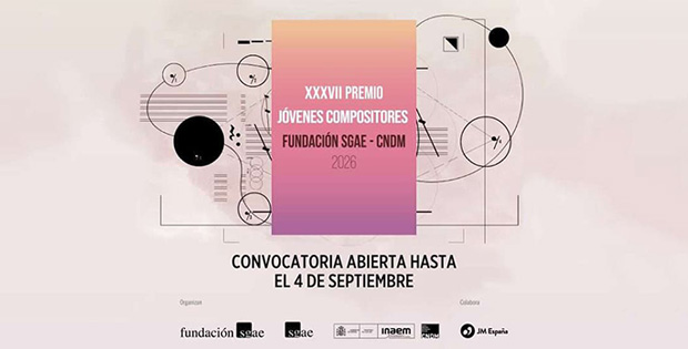 La Fundación SGAE y el CNDM convocan el 37º Premio Jóvenes Compositores 2026