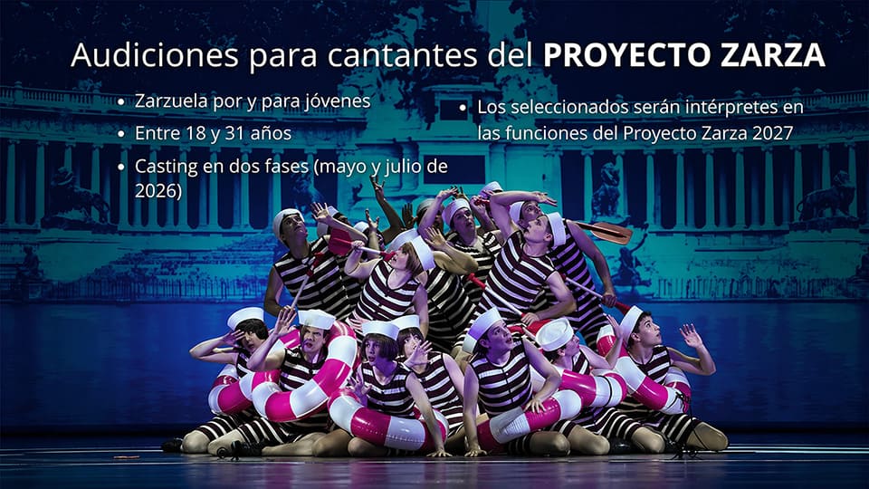 Audiciones para cantantes del Proyecto Zarza del Teatro de la Zarzuela