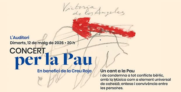 L’Auditori acoge el Concierto por la Paz 2026: un clamor colectivo por la convivencia y la solidaridad