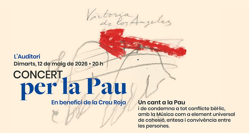 L’Auditori acoge el Concierto por la Paz 2026: un clamor colectivo por la convivencia y la solidaridad