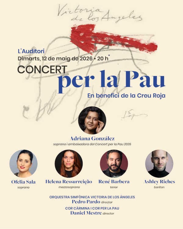 L’Auditori acoge el Concierto por la Paz 2026: un clamor colectivo por la convivencia y la solidaridad