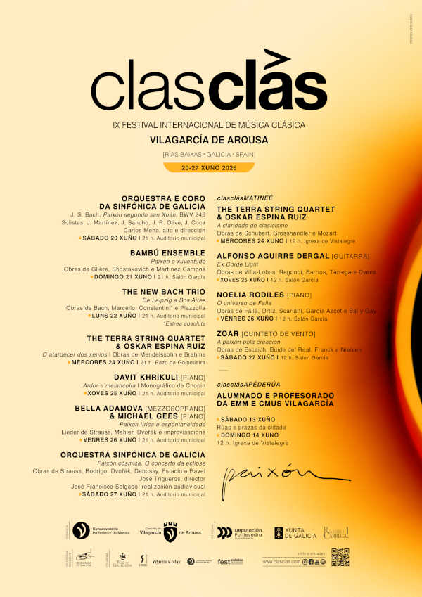 El Festival Clasclás presenta su edición 2026 bajo el lema «Paixón» con la mirada puesta en el eclipse solar El Festival Clasclás presenta su edición 2026 bajo el lema «Paixón» con la mirada puesta en el eclipse solar