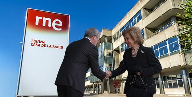 La reina Sofía visita Radio Clásica por su 60º aniversario