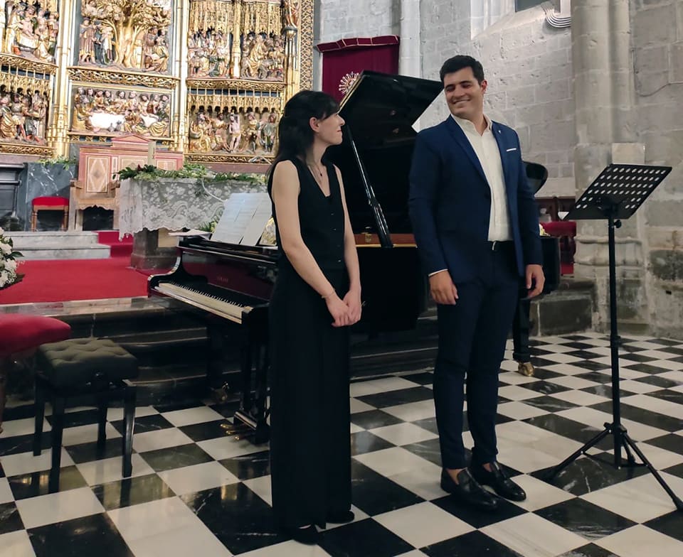 Juan Laborería y Carmen Santamaría en Lied Arriagan en el Teatro Arriaga de Bilbao
