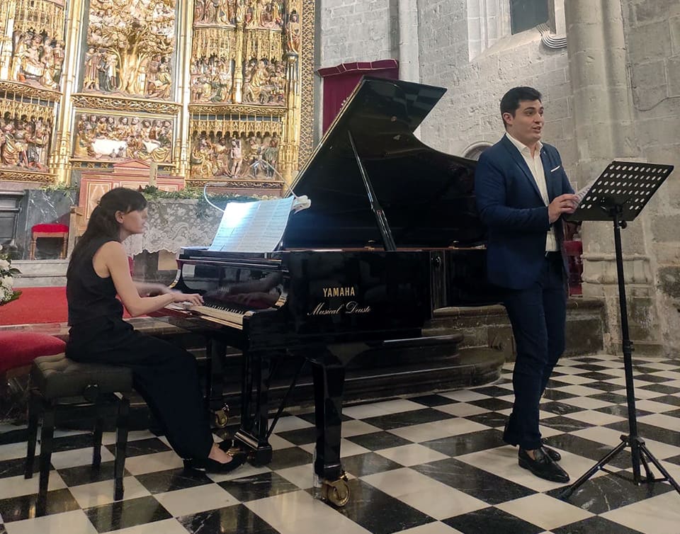 Juan Laborería y Carmen Santamaría en Lied Arriagan en el Teatro Arriaga de Bilbao