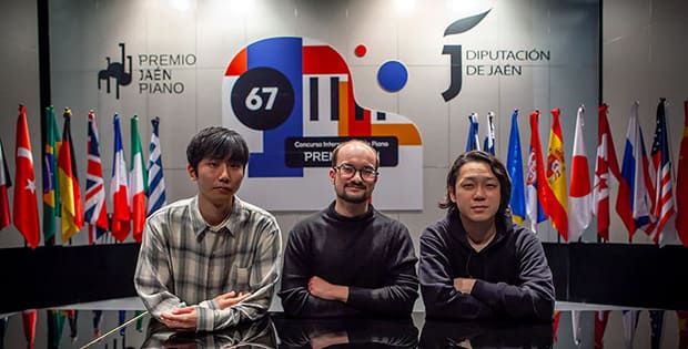 El italiano Ruggiero Fiorella y los japoneses Ayumu Ibaraki y Yusuke Suzuki, finalistas del 67º Premio Jaén de Piano