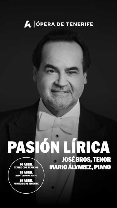 José Bros lleva su «Pasión lírica» a Tenerife en tres recitales junto al pianista Mario Álvarez José Bros lleva su «Pasión lírica» a Tenerife en tres recitales junto al pianista Mario Álvarez