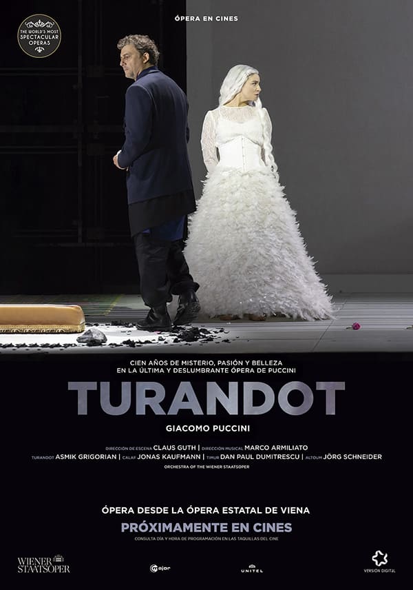Turandot en producción de la Ópera Estatal de Viena con Jonas Kaufmann y Asmik Grigorian llega a los cines