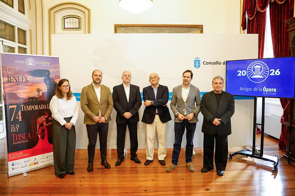 Presentada la 74 Temporada Lírica de Amigos de la Ópera de A Coruña, con Jenůfa y Tosca