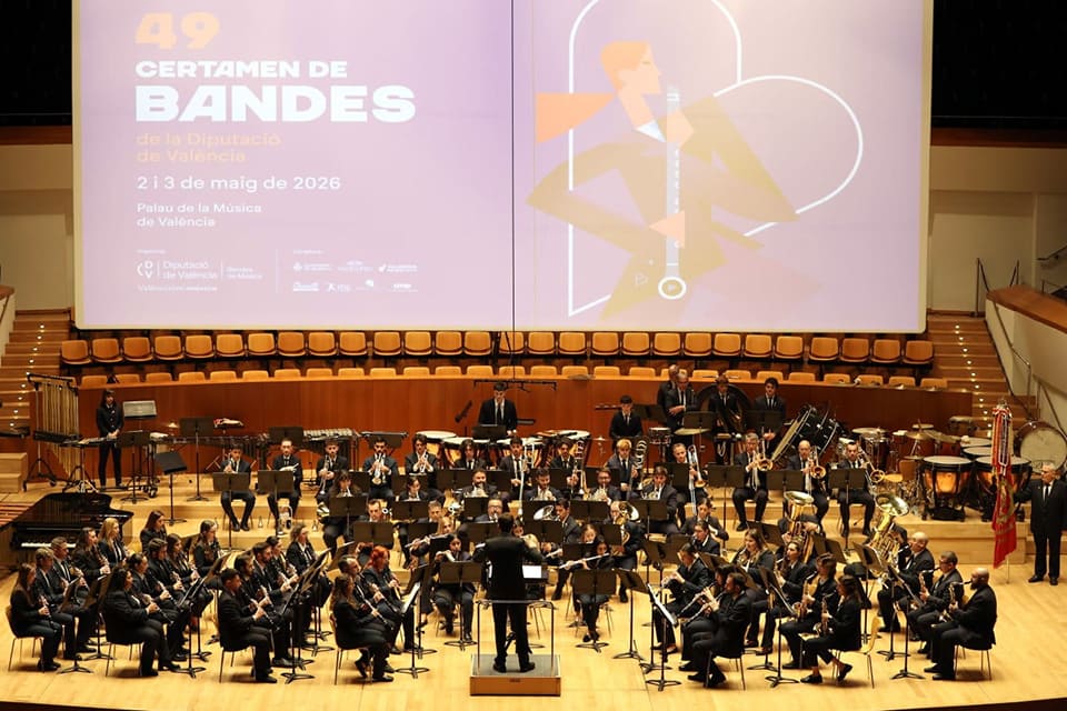 Benimàmet y la Unió Musical de Moncada completan el cuadro de honor del Certamen de Bandas de la Diputación