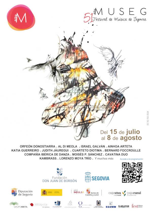 MUSEG 2026 convertirá Segovia en un gran escenario musical con Ainhoa Arteta, Al Di Meola e Israel Galván MUSEG 2026 convertirá Segovia en un gran escenario musical con Ainhoa Arteta, Al Di Meola e Israel Galván