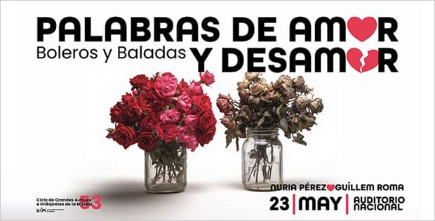 "Palabras de Amor y Desamor": de Manzanero a Gardel, el bolero y la balada se citan en el Auditorio Nacional
