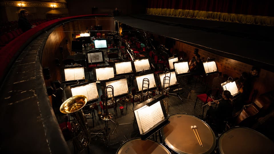 ¿Qué ocurre en el foso de una orquesta?