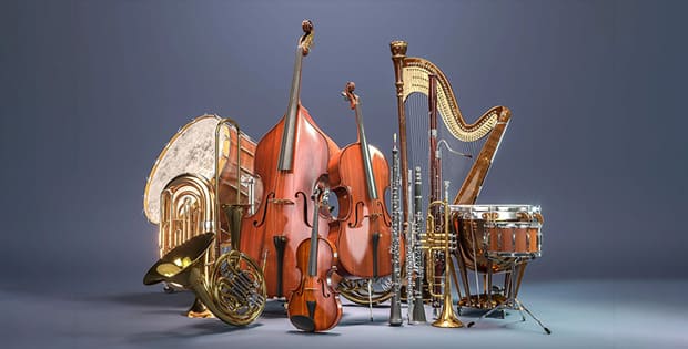 ¿Cuál es la distribución de una orquesta sinfónica?