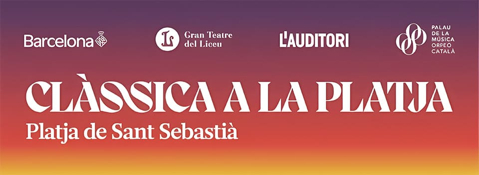 Clàssica a la Platja 2026 reunirá al Liceu y la OBC en dos conciertos gratuitos junto al mar en Barcelona