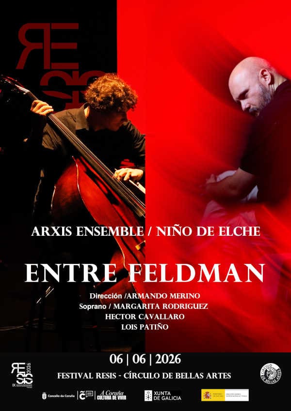 El Festival RESIS lleva Entre Feldman al Círculo de Bellas Artes con Niño de Elche y Arxis Ensemble El Festival RESIS lleva Entre Feldman al Círculo de Bellas Artes con Niño de Elche y Arxis Ensemble