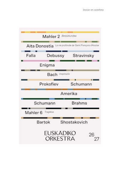 Euskadiko Orkestra presenta su Temporada 2026/2027 Euskadiko Orkestra presenta su Temporada 2026/2027