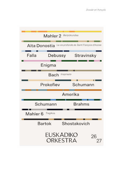 Euskadiko Orkestra presenta su Temporada 2026/2027 Euskadiko Orkestra presenta su Temporada 2026/2027