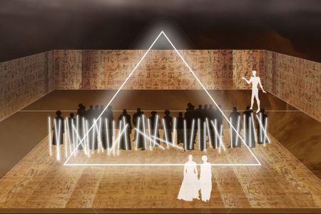 Aida vuelve al Teatro de la Maestranza con Paco Azorín Bocetos de la escenografía de AÍDA