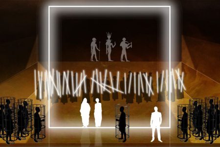 Aida vuelve al Teatro de la Maestranza con Paco Azorín Bocetos de la escenografía de AÍDA