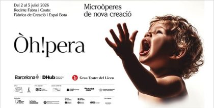 Òh!pera 2026: el Liceu y el DHub estrenan tres microóperas en Fabra i Coats