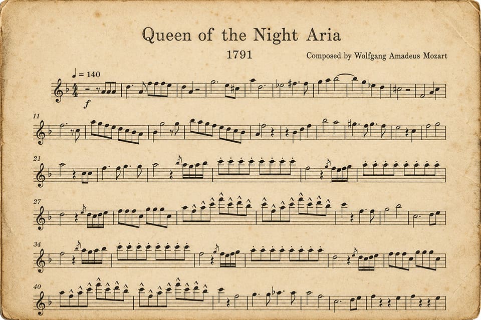 ¿Por qué el aria de la Reina de la Noche es tan difícil? ¿Por qué el aria de la Reina de la Noche es tan difícil?
