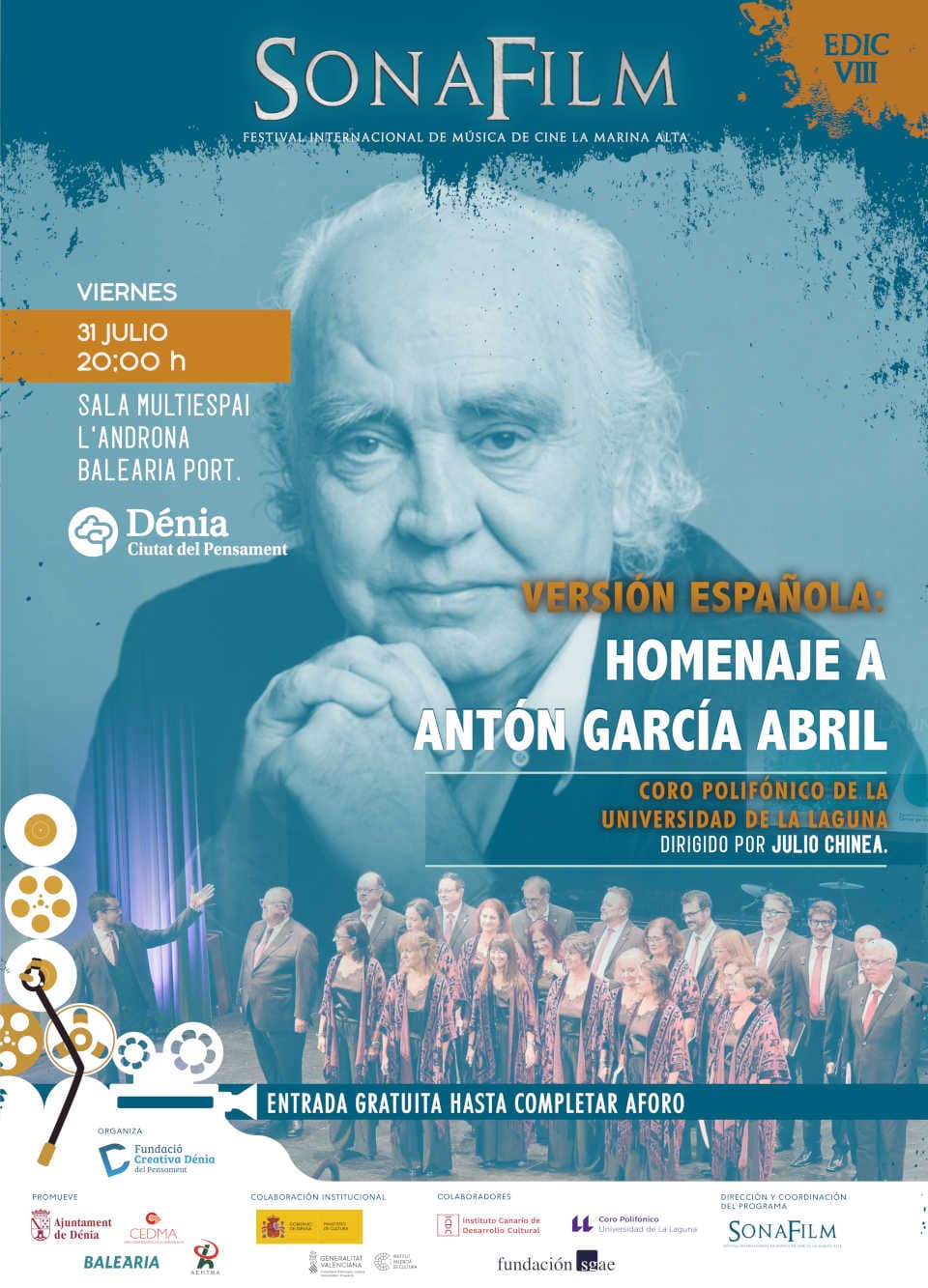 Actualizada: SONAFILM dedicará su octava edición al cine épico e histórico con Trevor Jones y Roque Baños Actualizada: SONAFILM dedicará su octava edición al cine épico e histórico con Trevor Jones y Roque Baños