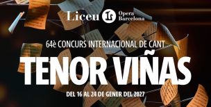 Abiertas las inscripciones para la 64.ª edición del Concurso Internacional de Canto Tenor Viñas Banner-64-Concurso-Tenor-Viñas