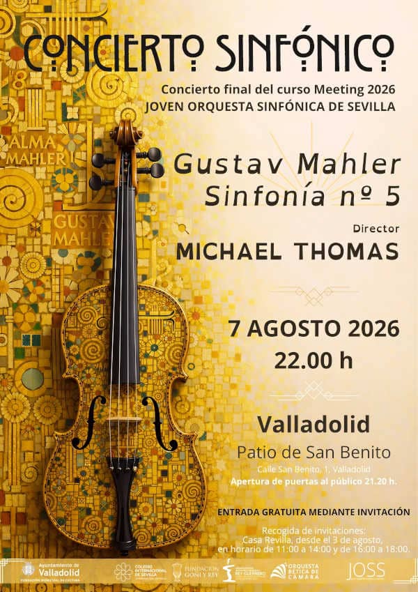 Recordatorio: La Joven Orquesta Sinfónica de Sevilla reúne a cien músicos para interpretar la Quinta de Mahler Recordatorio: La Joven Orquesta Sinfónica de Sevilla reúne a cien músicos para interpretar la Quinta de Mahler