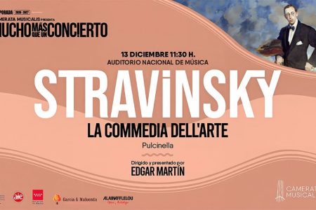 Nota actualizada: Camerata Musicalis presenta su temporada 2026/27 en el Auditorio Nacional Pulcinella de Igor Stravinsky