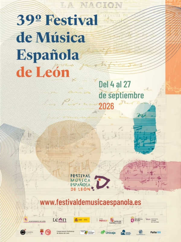 El 39º Festival de Música Española de León reunirá patrimonio, estrenos y homenajes a Falla y Arriaga