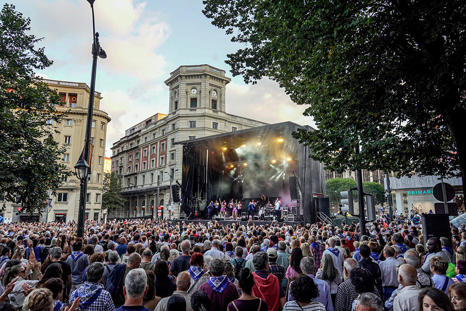 Aste Nagusia 2026: más de 100 conciertos y música en nueve escenarios de Bilbao