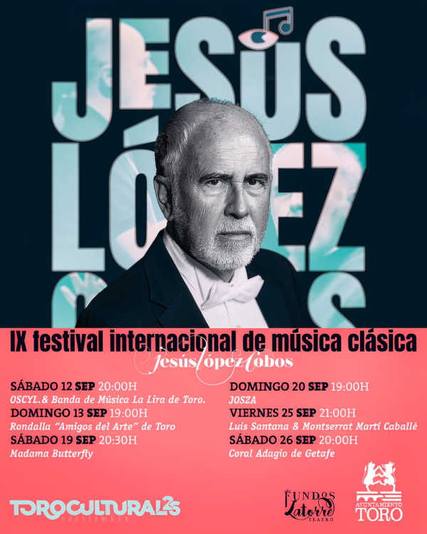 Toro presenta la IX edición del Festival Internacional de Música Clásica Jesús López Cobos Toro presenta la IX edición del Festival Internacional de Música Clásica Jesús López Cobos