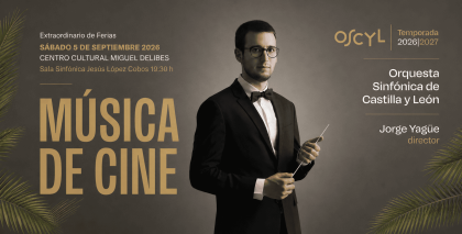 La OSCyL abre temporada con música de cine con Jorge Yagüe
