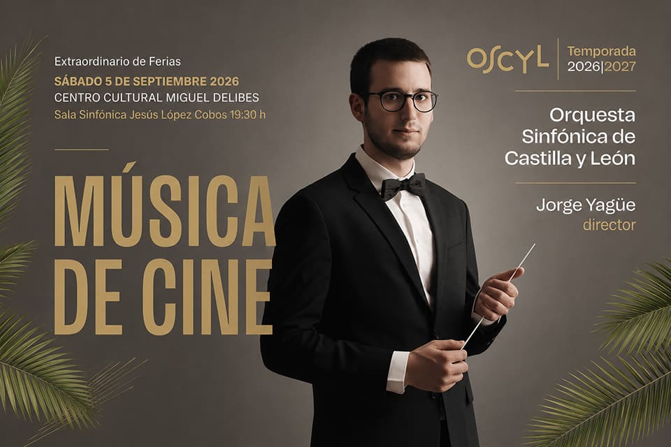 La OSCyL abre temporada con música de cine con Jorge Yagüe