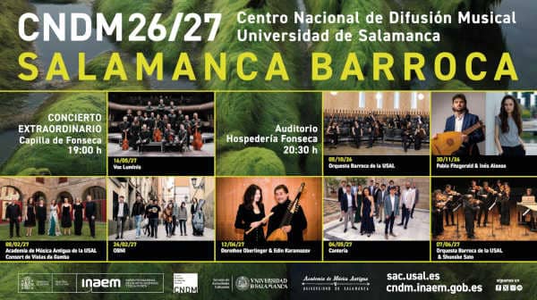 Salamanca Barroca 2026/27: CNDM y USAL presentan ocho conciertos Salamanca Barroca 2026/27: CNDM y USAL presentan ocho conciertos