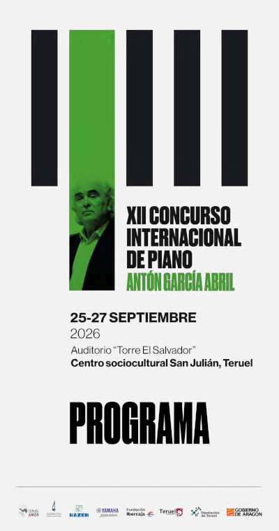 El Concurso Internacional de Piano Antón García Abril celebra su XII edición en Teruel El Concurso Internacional de Piano Antón García Abril celebra su XII edición en Teruel