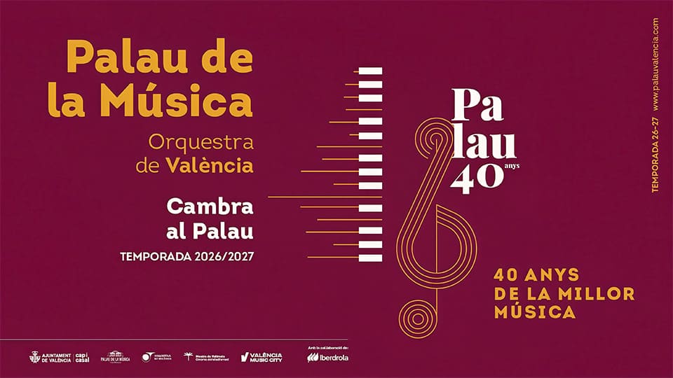El Palau de la Música de València celebra su 40 aniversario con 37 conciertos de cámara El Palau de la Música de València celebra su 40 aniversario con 37 conciertos de cámara