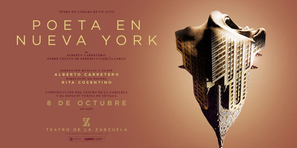 Poeta en Nueva York llega al Teatro de la Zarzuela en una ópera de cámara de Alberto Carretero Poeta en Nueva York llega al Teatro de la Zarzuela en una ópera de cámara de Alberto Carretero