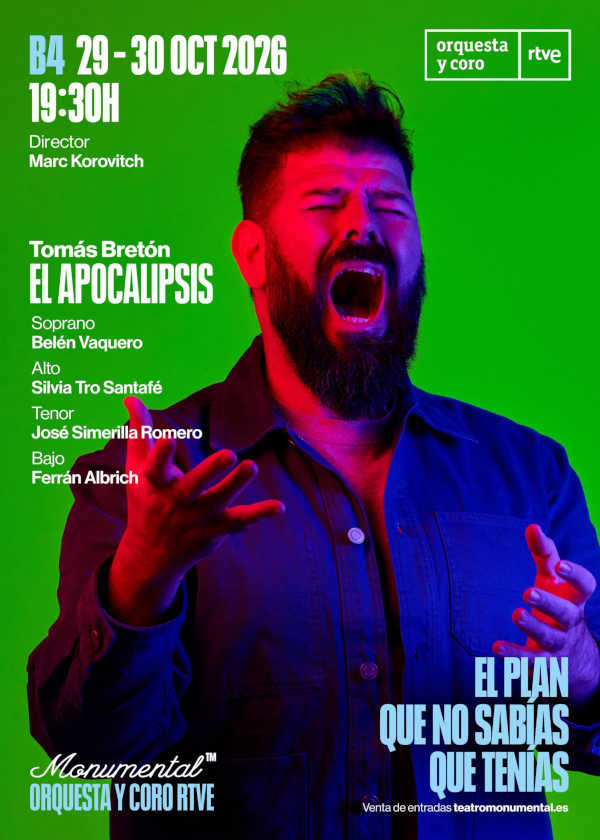 La Orquesta y Coro RTVE recupera El apocalipsis de Tomás Bretón