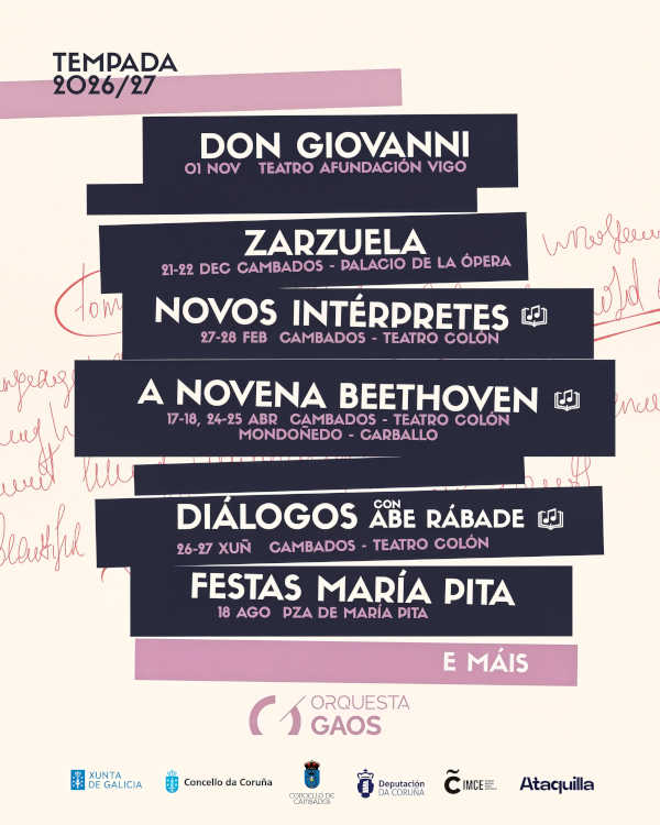 La Orquesta Gaos presenta su 18.ª temporada La Orquesta Gaos presenta su 18.ª temporada