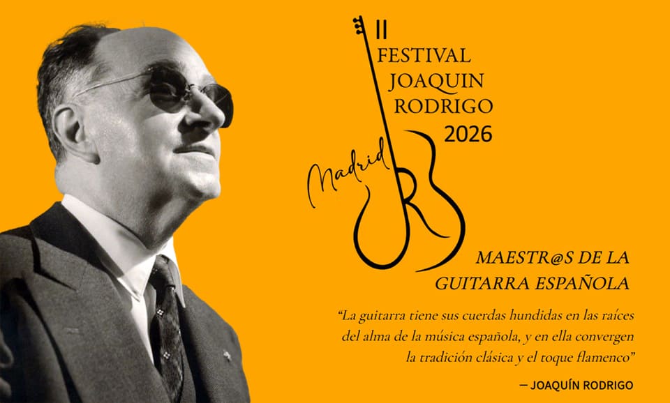 El Festival Joaquín Rodrigo de Madrid celebra el 125.º aniversario del compositor El Festival Joaquín Rodrigo de Madrid celebra el 125.º aniversario del compositor